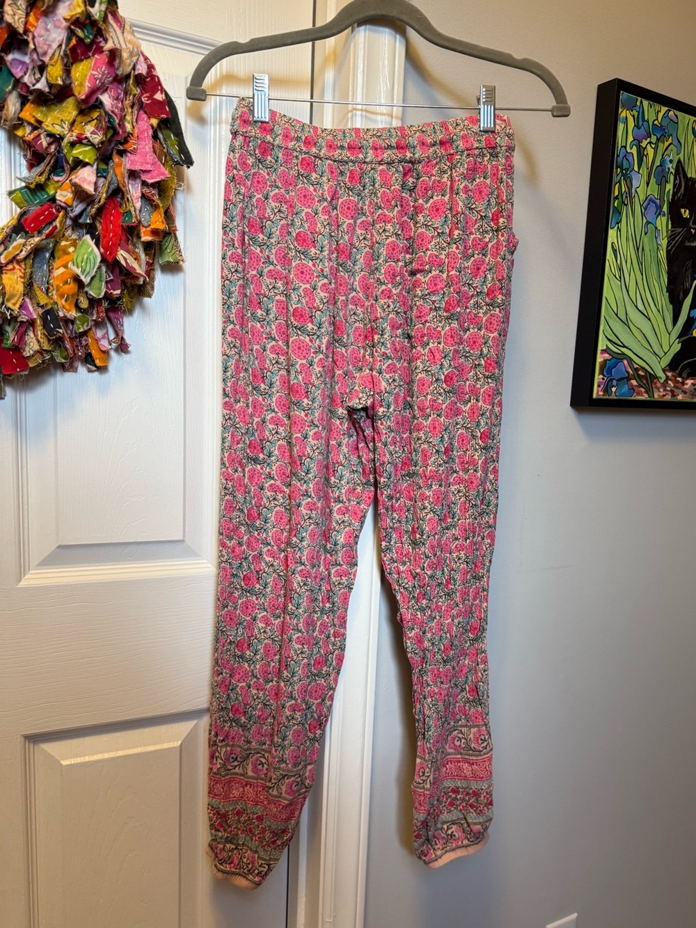 NATURAL LIFE Pink Floral Allison Pants - Picture 8 of 9